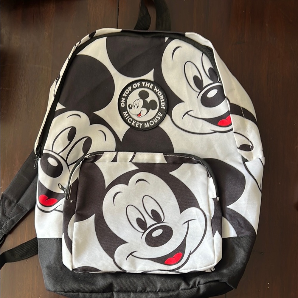Mickey Mouse Black and White Backpack